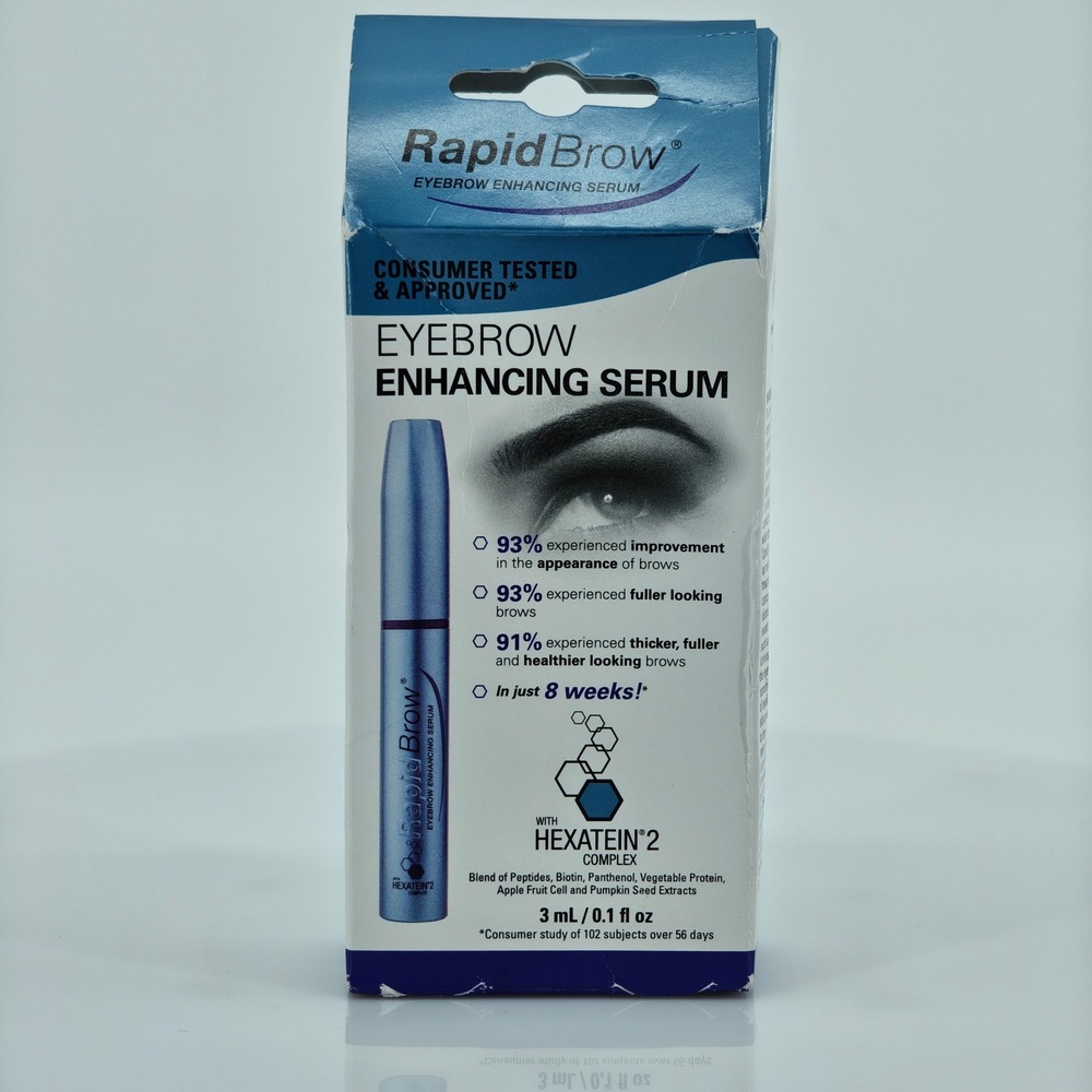 RapidBrow Eyebrow Enhancing Serum 3ml 0.1 fl oz Hexatein‎ 2 Complex Exp 08/2028